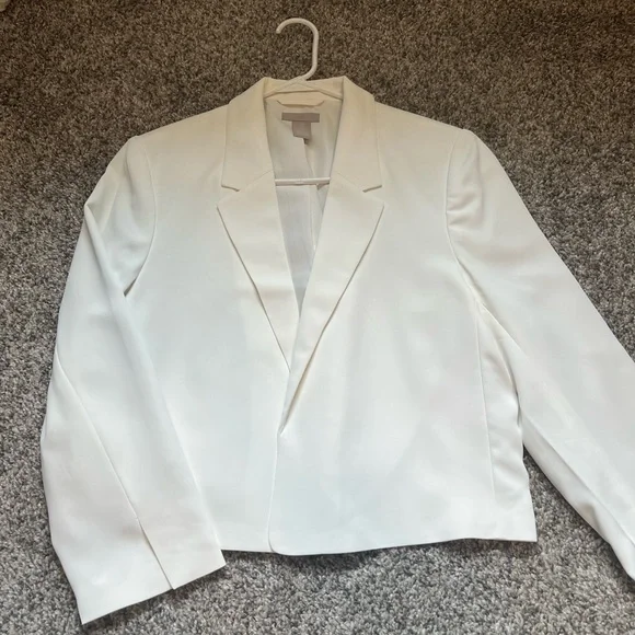 H&M White Cropped blazer - Picture 4 of 7